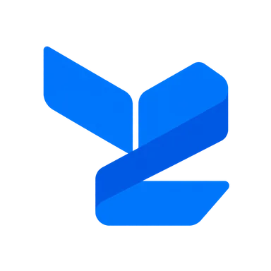 越造的蓝色 YZ 折叠标识
